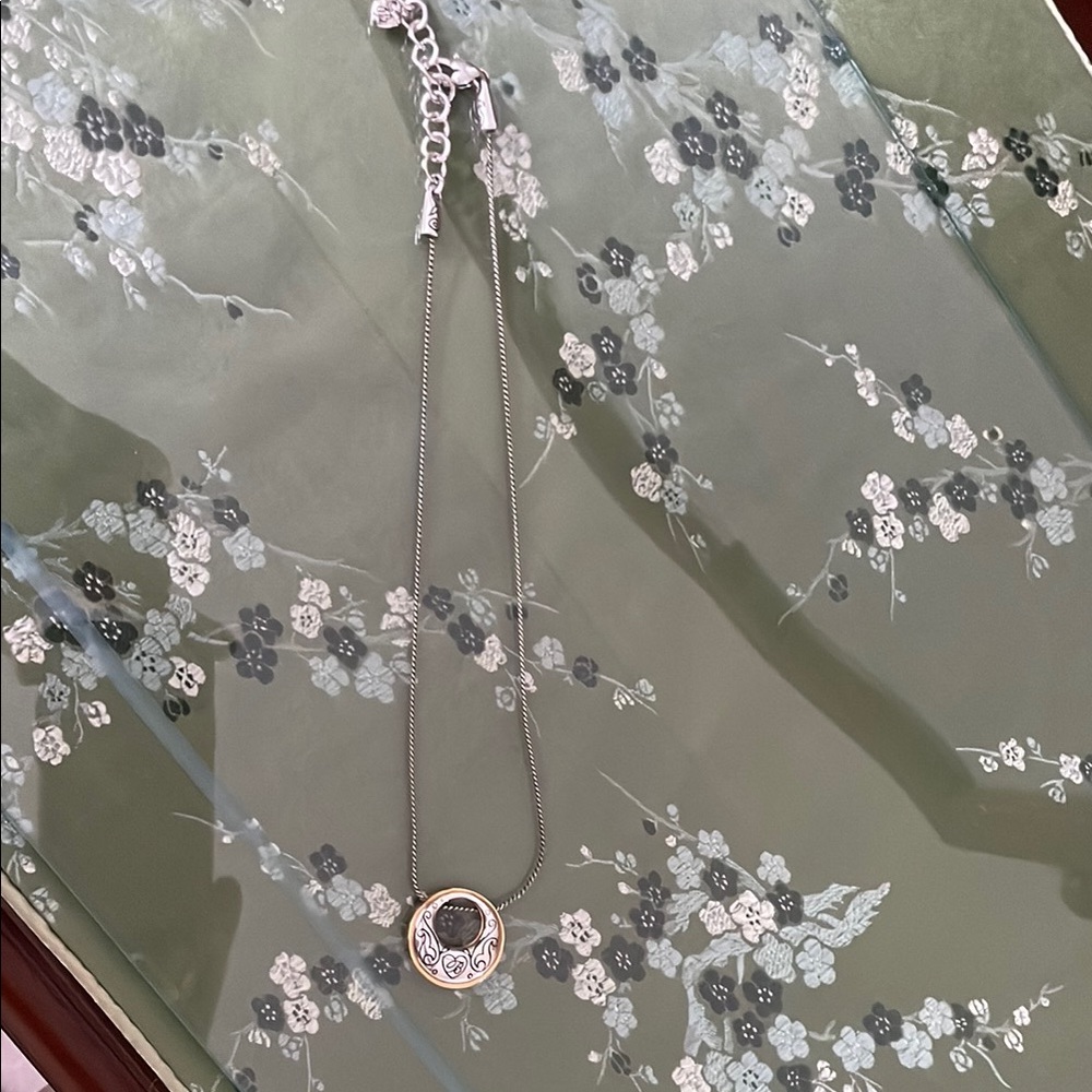 Brighton Two-Tone Necklace with Intricate Pendant